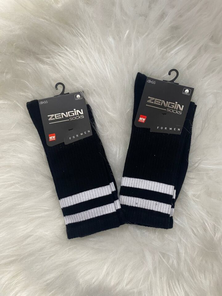 ZENGİN Erkek 2'li (2 adet)  Penye Konç Çorap 2299