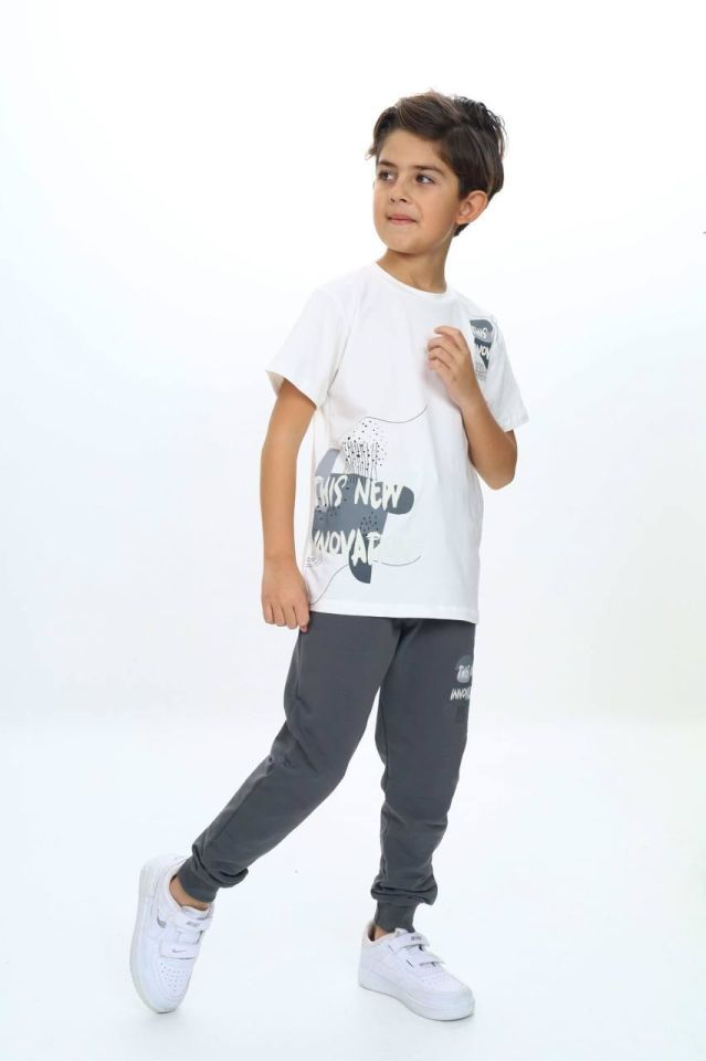 Erkek Çocuk  Manşetli Alt Üst Takım 6016G