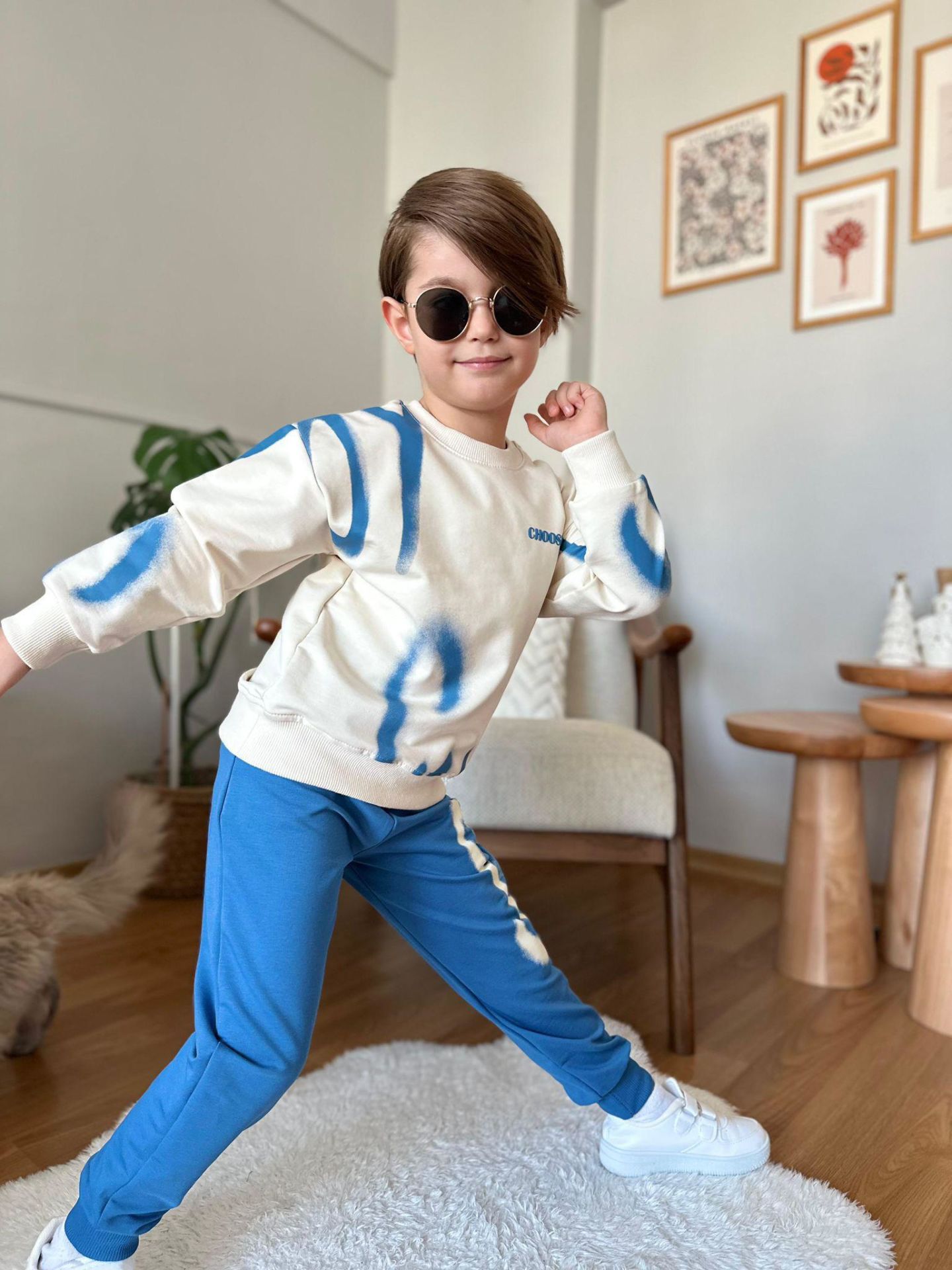 Choose Joy Çocuk Sweatshirt ve Eşofman Takımı 1314 M