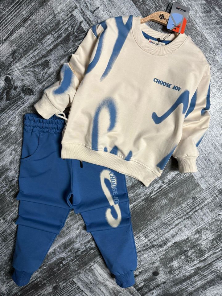 Choose Joy Çocuk Sweatshirt ve Eşofman Takımı 1314 M