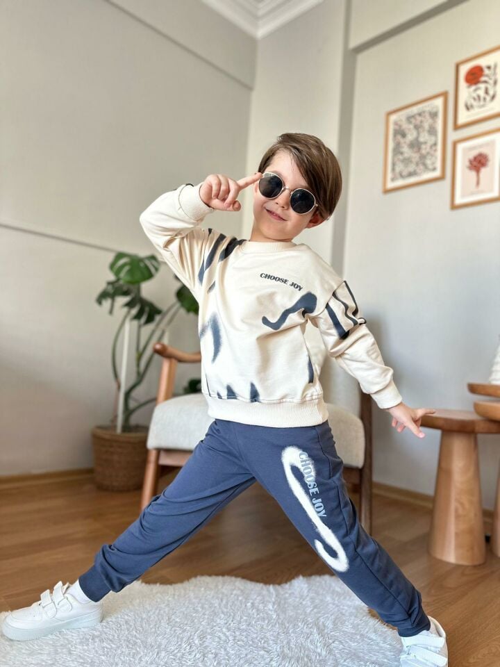 Choose Joy Çocuk Sweatshirt ve Eşofman Takımı 1314 F