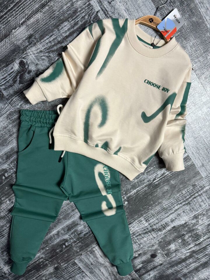 Choose Joy Çocuk Sweatshirt ve Eşofman  Takımı 1314 Y