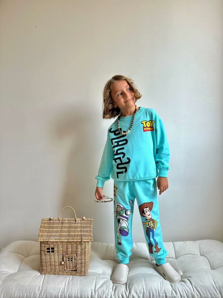 Erkek Çocuk Alt Üst Eşofman Takımı -9042-M