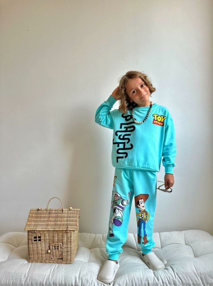 Erkek Çocuk Alt Üst Eşofman Takımı -9042-M