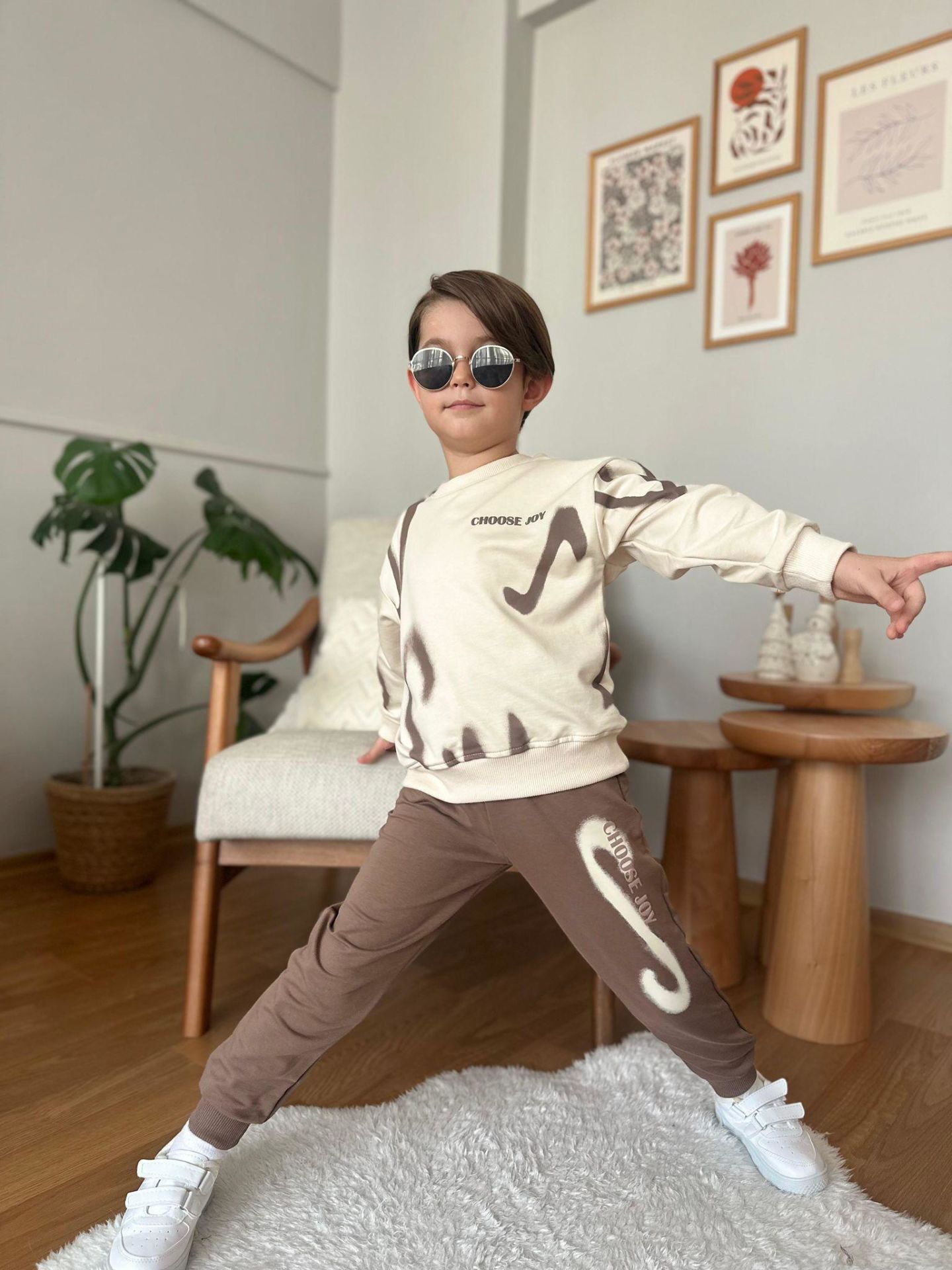Choose Joy Çocuk Sweatshirt ve Eşofman Takımı 1314 K