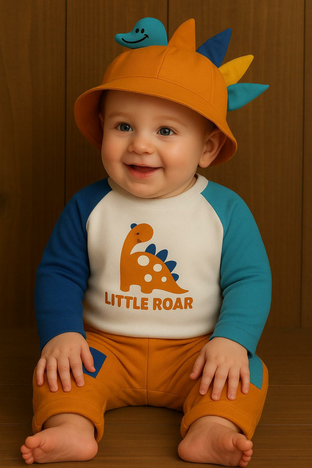 Erkek Bebek Dinazor Temalı 3’lü Bebek Takımı – Little Roar

-252027 t