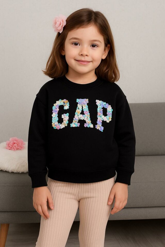 Çiçek Baskılı Taytlı Kız Çocuk Takım 1636 vizon