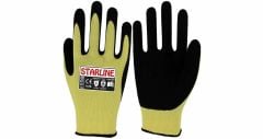 Starline E-115100 1/2 Nitril Kaplı Aramid (Kevlar) Fiberglas Astarlı 250° Isıya Dayanıklı B Kesilmez İş Eldiveni EN388-4231B EN407-X2XXXX