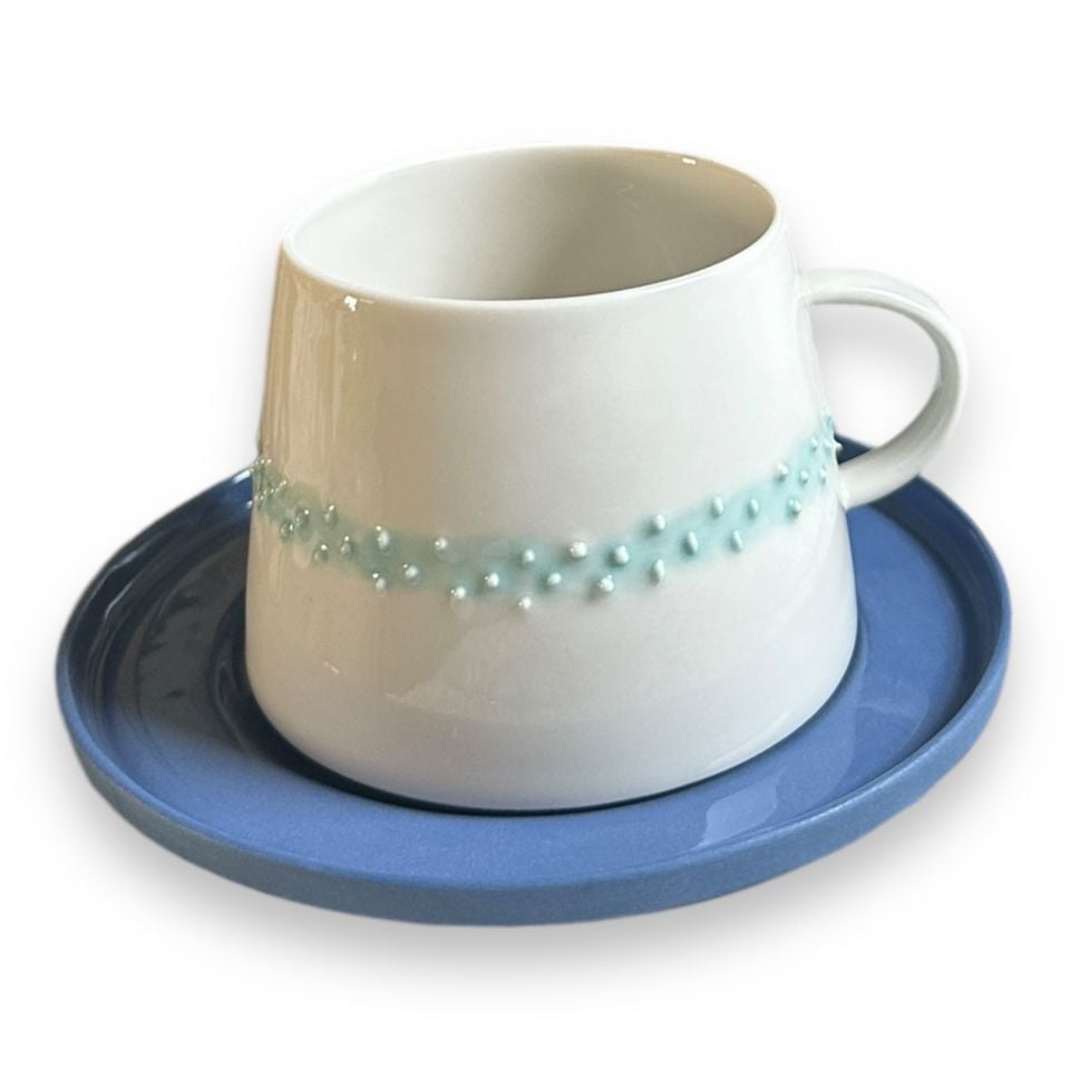 Glamor Polka aqua mavi