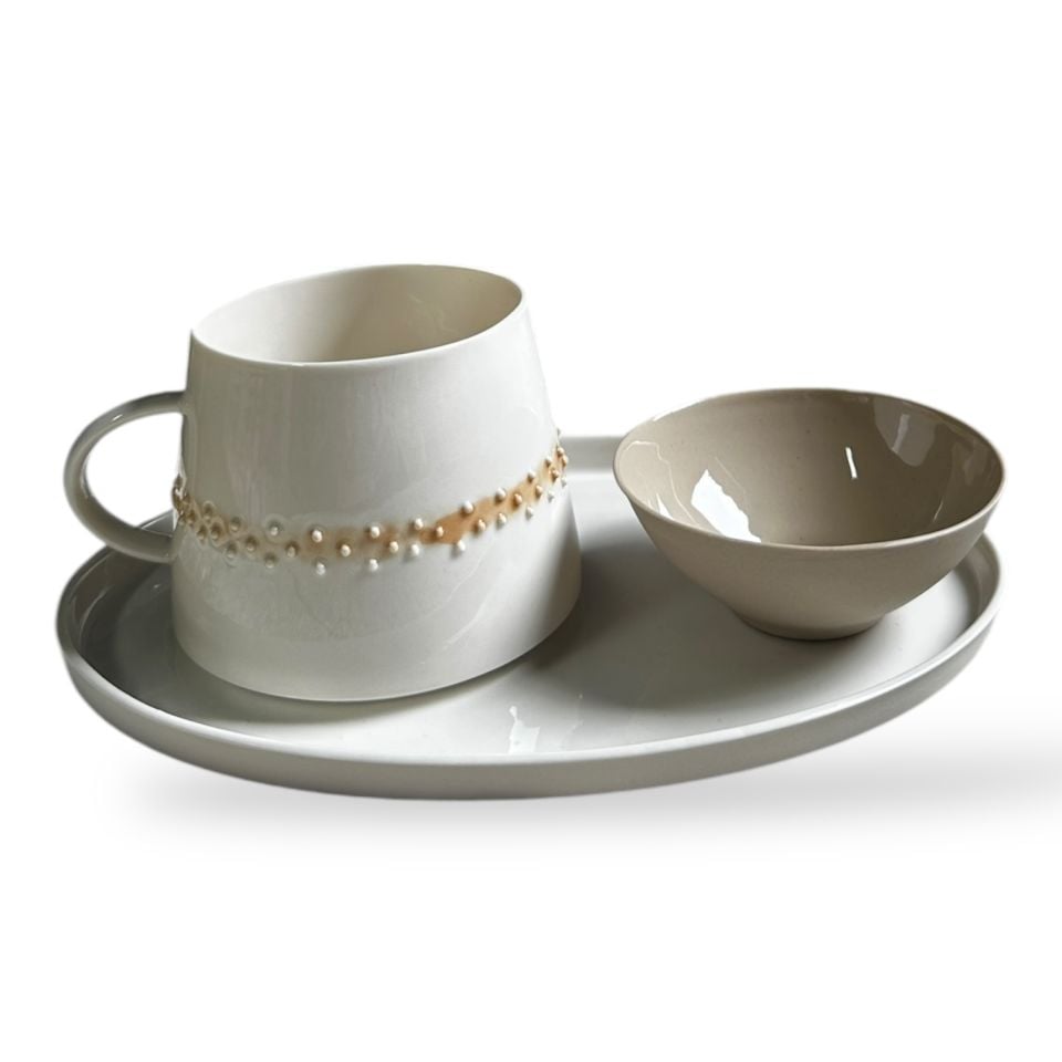 Glamor Polka Set mocha