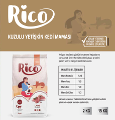 Rico Kuzu Etli Yetişkin Kedi Maması 2kg