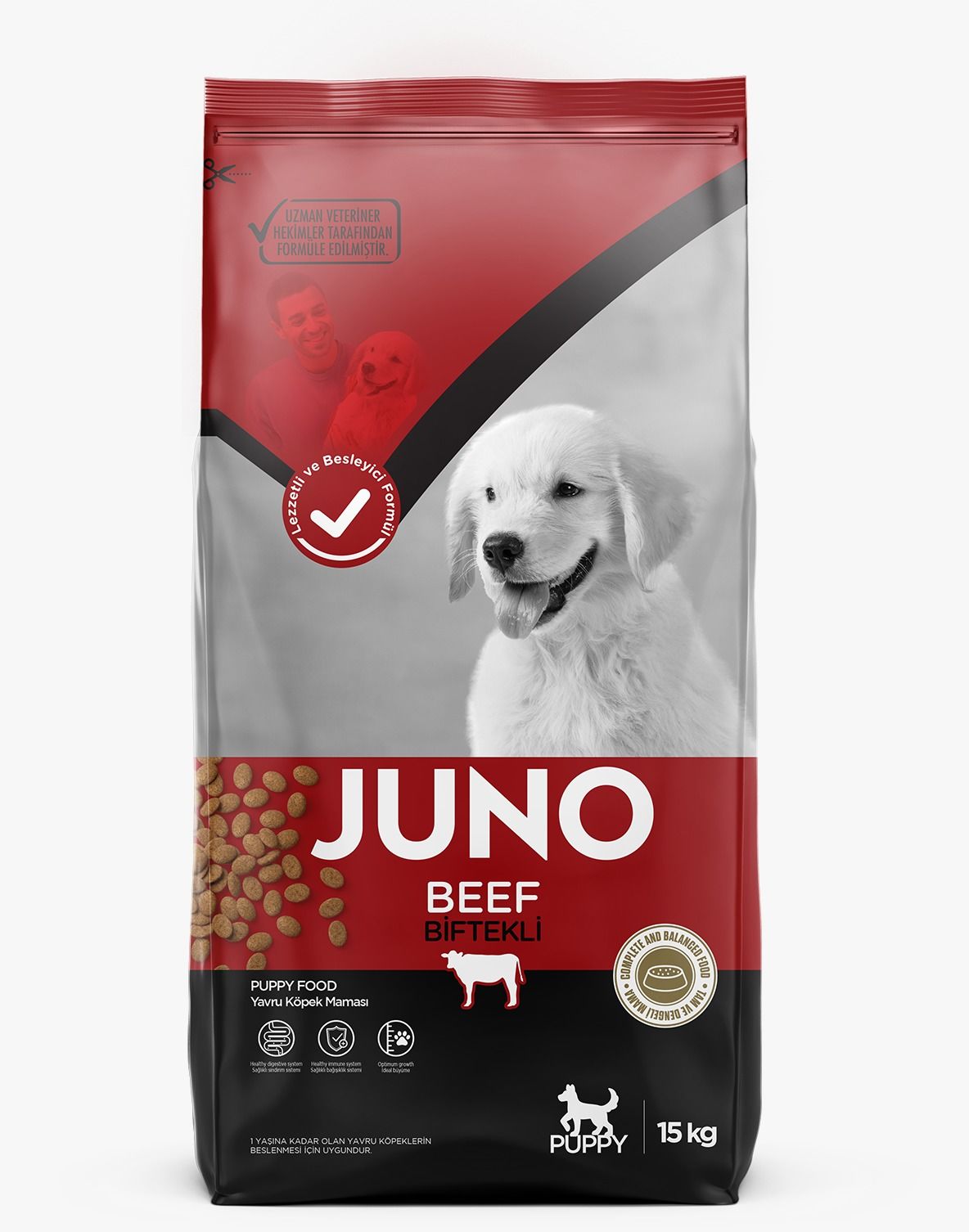 Juno Biftekli Yavru Köpek Maması 15 kg