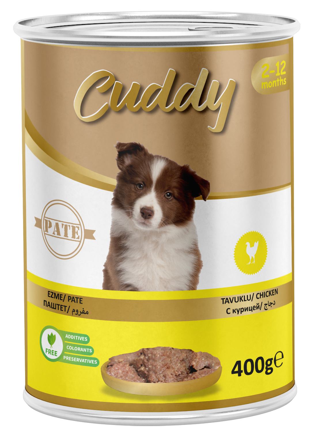 Cuddy Tavuklu Pate Yavru Köpek Konserve 400 G