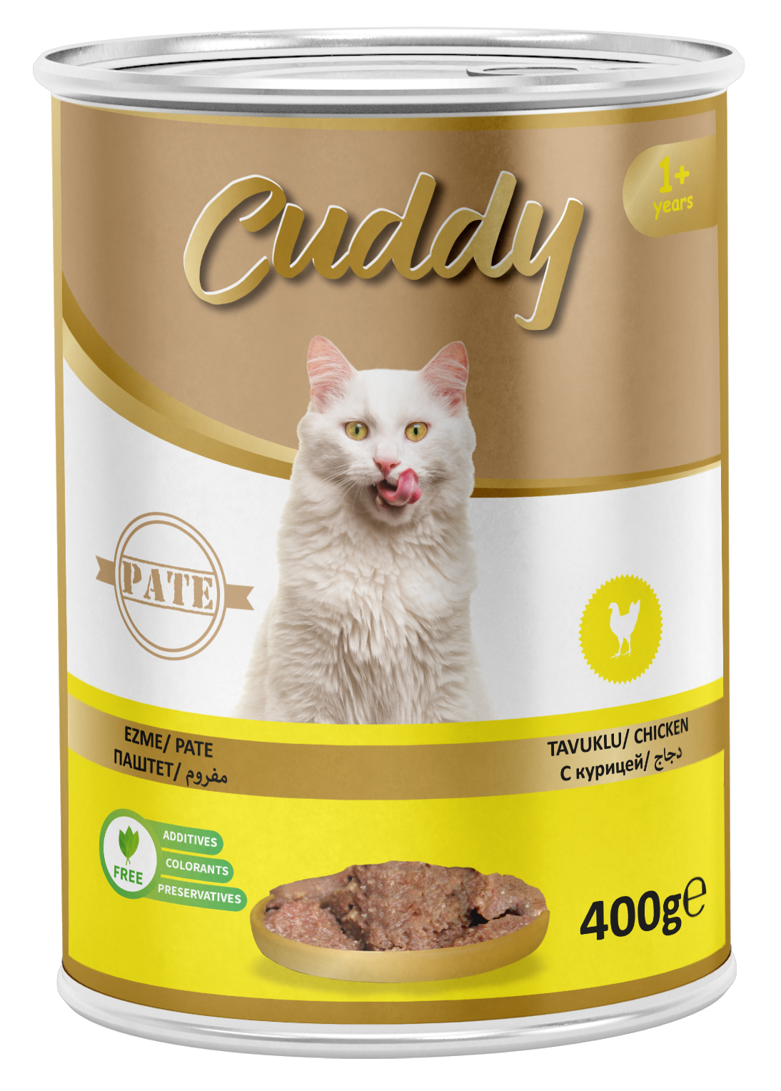 Cuddy Tavuklu Pate Yetişkin Kedi Konserve 400 G