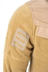 301 Model Unisex Cep Kapaklı 5 Cepli Polar Mont - Bej