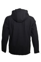 4 Cepli Önü Kapitoneli Softshell Mont Ceket - Siyah