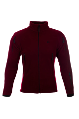 5 Cepli Unisex Polar Mont Ceket - Bordo