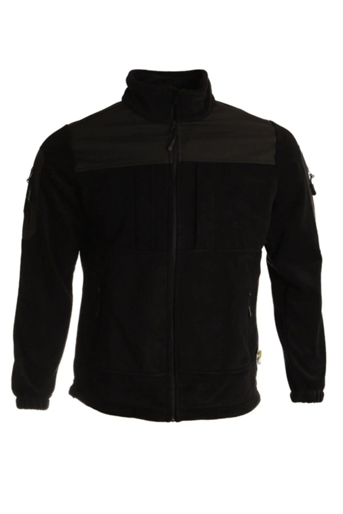 6 Cepli Softshell Robalı Mikro Polar Mont Ceket - Siyah