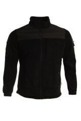 6 Cepli Softshell Robalı Mikro Polar Mont Ceket - Siyah