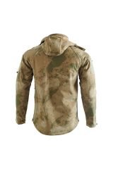 5 Cepli Tactical Double Softshell Su Geçirmez Unisex Mont Ceket - Kamuflaj