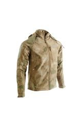 5 Cepli Tactical Double Softshell Su Geçirmez Unisex Mont Ceket - Kamuflaj