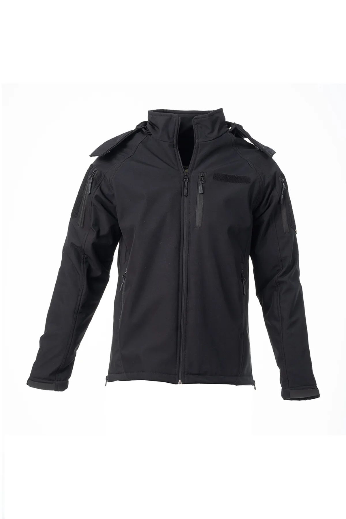 5 Cepli Tactical Double Softshell Su Geçirmez Unisex Mont Ceket - Siyah