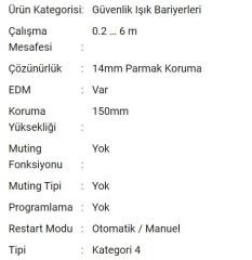 SG4-14-015-OO-E Işık Perdesi