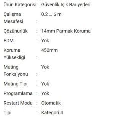 SG4-14-030-OO-X Işık Perdesi