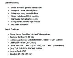 S3N-PH-2-M01-P Fotoelektrik Sensör