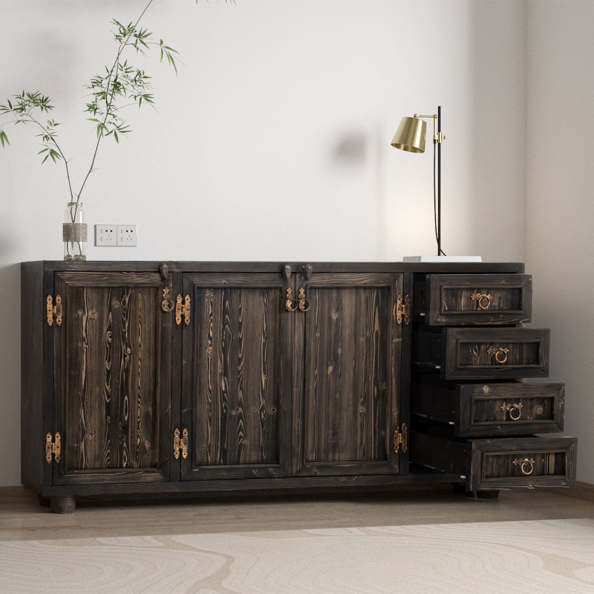 Burano Konsol Siyah - 200x42x97