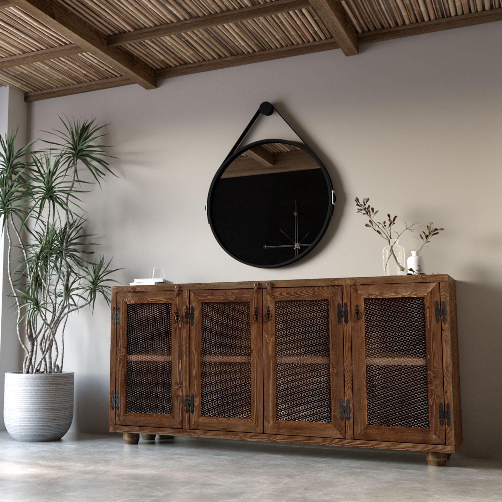 Gordes Konsol Koyu Ceviz - 200x42x97