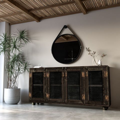 Gordes Konsol Siyah - 200x42x97