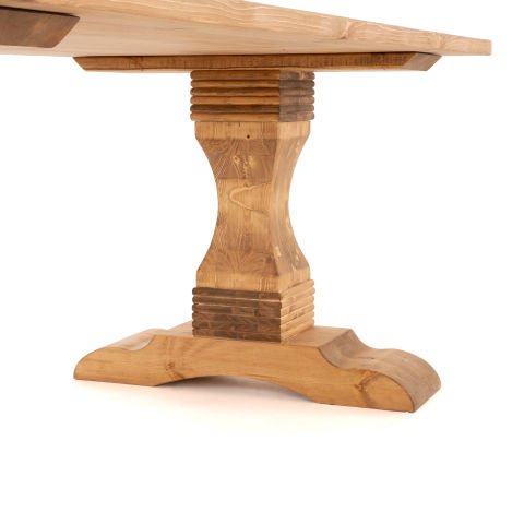 Barbaros Yemek Masası Açık Ceviz - Düz Kenarlı - 210x100x75