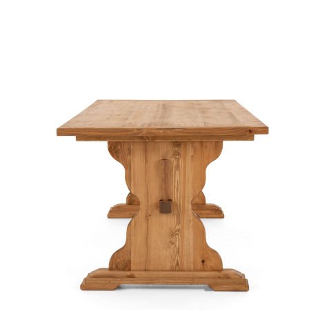 Monterey Yemek Masası Açık Ceviz - Düz Kenarlı - 210x100x75