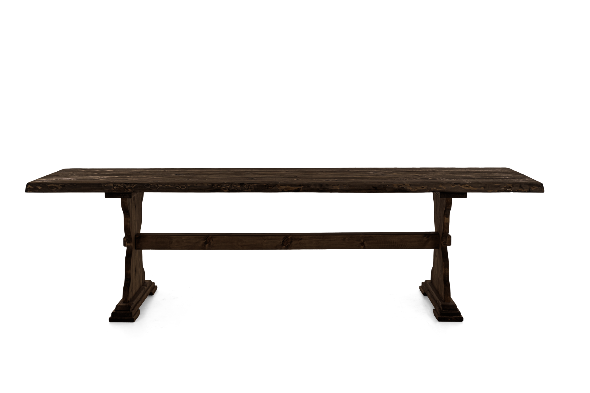 Monterey Yemek Masası Siyah - Doğal Kenarlı - 210x100x75