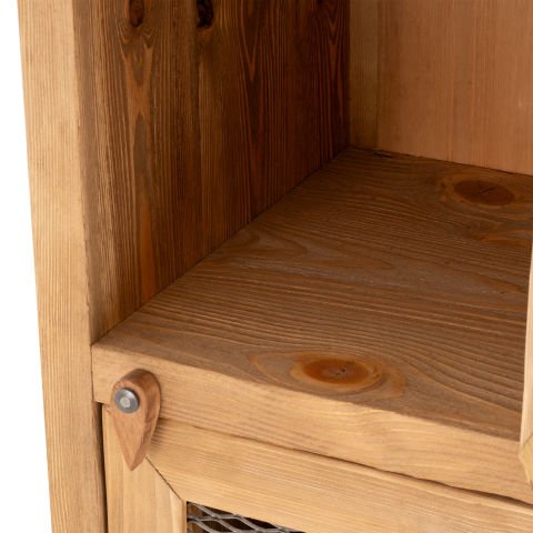 Siwa Tek Kapaklı Ahşap Dolap