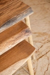 3'lü Meşe Zigon Sehpa