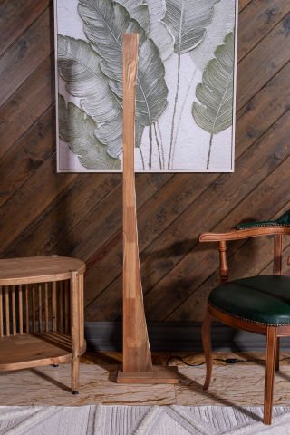 Defne Rustik Modern Köşe Aydınlatma 150 cm Koyu Ceviz
