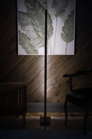 Marina Doğal Masif Ahşap LED Lambader 150 cm