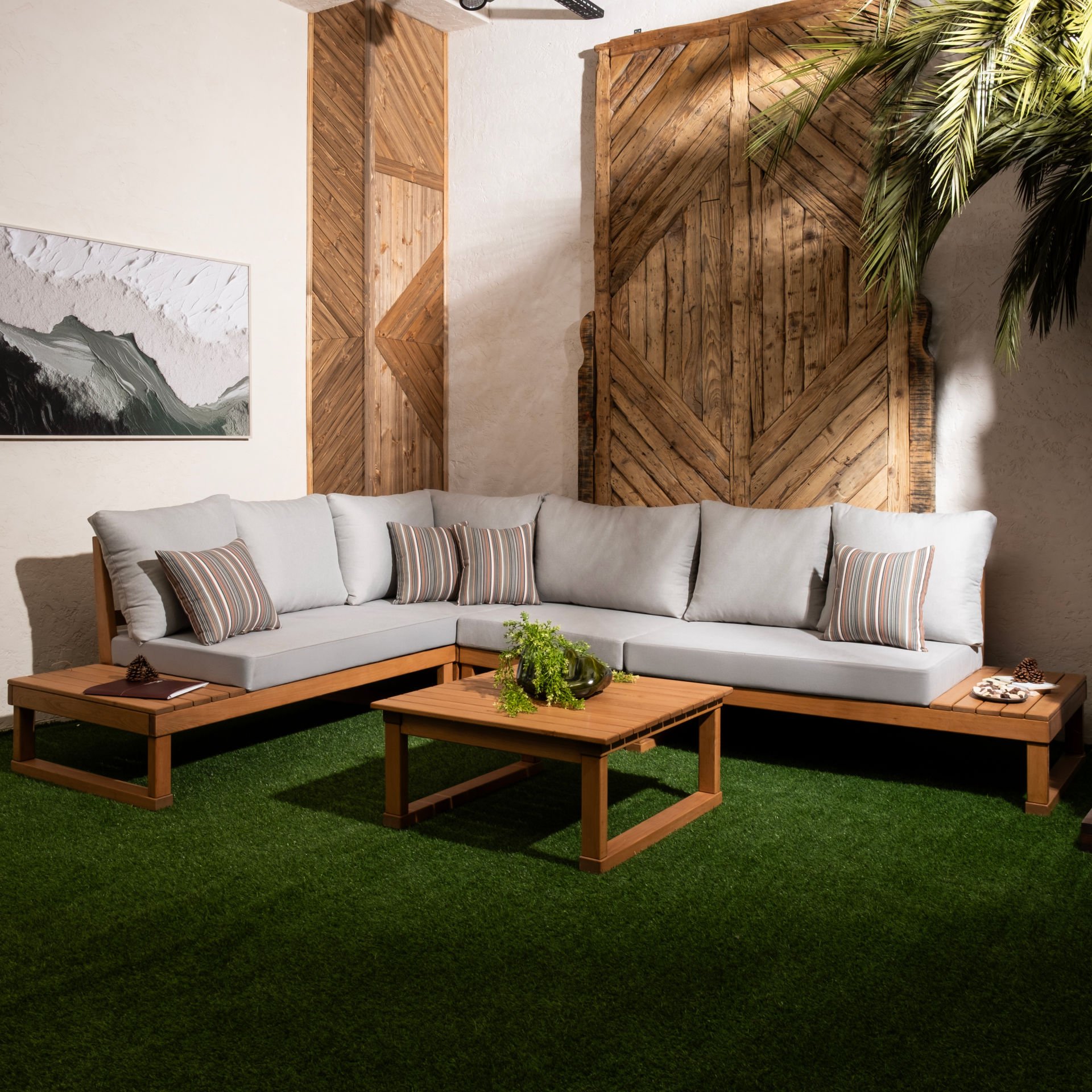 Assos Kayın Ağacı Köşe Bahçe Takımı