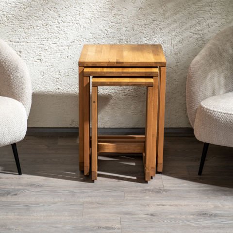 Golden 3'lü Zigon Sehpa