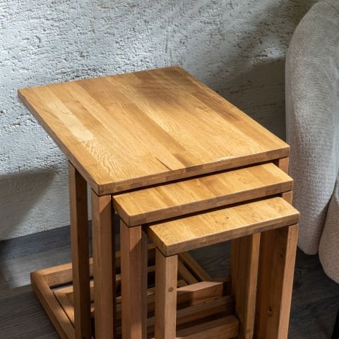 Golden 3'lü Zigon Sehpa