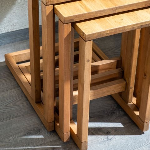 Golden 3'lü Zigon Sehpa