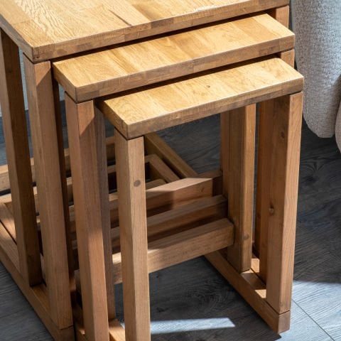 Golden 3'lü Zigon Sehpa