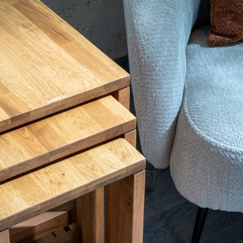 Golden 3'lü Zigon Sehpa