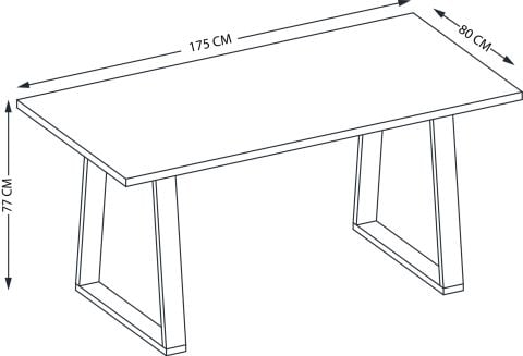 Degonya Yemek Masası Kayın