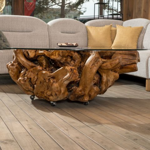 Olive Orta Sehpa ÇAP:125 CM