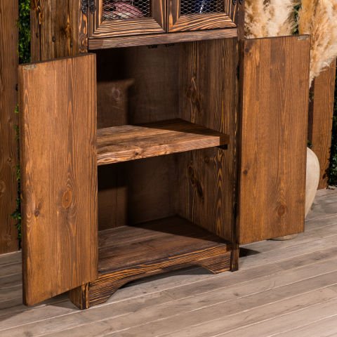 Siwa Çift Kapaklı Ahşap Dolap