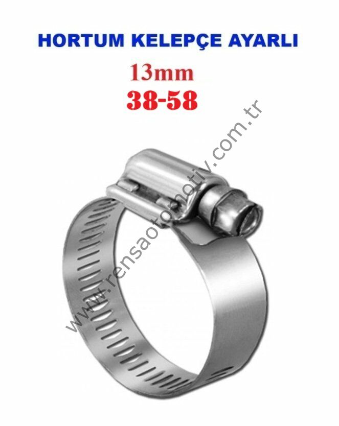 HORTUM KELEPÇE AYARLI 38-58 13mm