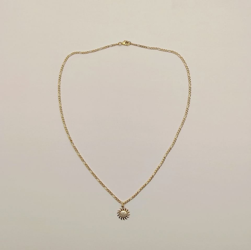 Sun Necklace 14 Carat